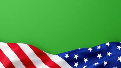 American flag graphic design - Powered by Adobe