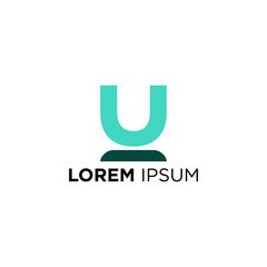 U modern logo design ideas