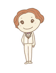 cartoon character of a man