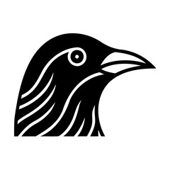 Vector Illustration Of Starling Head 