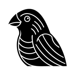 Vector Illustration Of Canary Head 