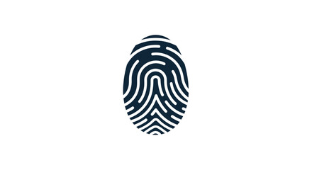 Stylized fingerprint icon for security and identity verification.