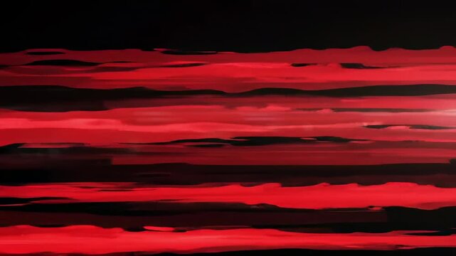 Abstract red and black horizontal stripes