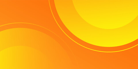 Abstract orange background with circles. Vector illustration