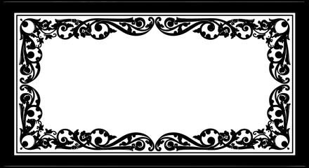 Silhouette design frame icon designs frame style 