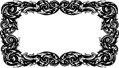 Silhouette design frame icon designs frame style 