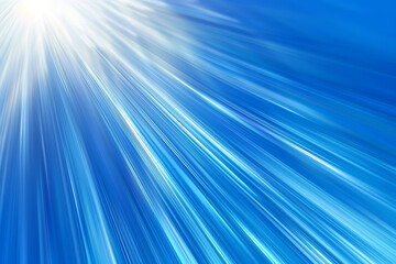 透明感のある青い光の集中線背景