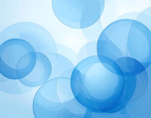 Abstract Blue Circle Background