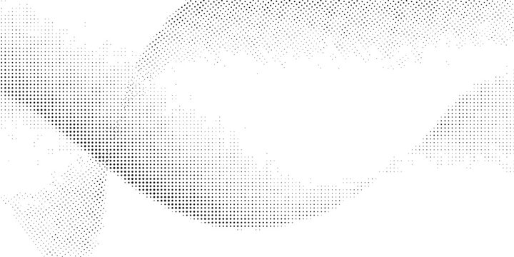 Abstract halftone wave dotted background. Futuristic twisted grunge pattern, dot, circles.  Vector modern optical pop art texture for posters, business cards, cover, labels mock-up, stickers layout