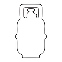 Gas cylinder outline