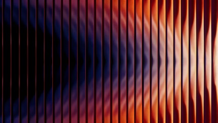 Gradient Line Pattern  Warm-to-Cool Vertical Stripes with Depth and Light Effects in Abstract Design