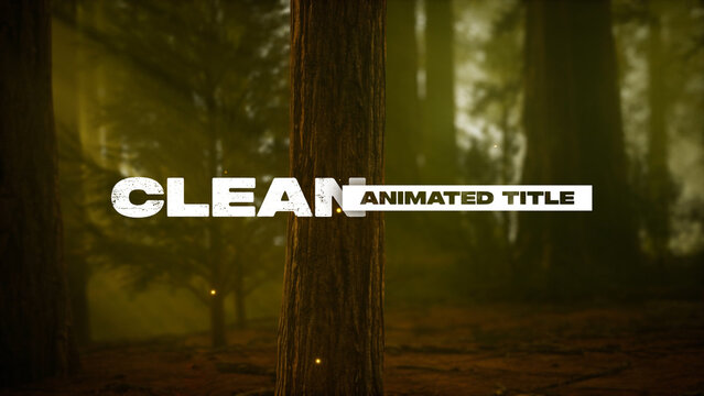 Clean Animated Titles Template