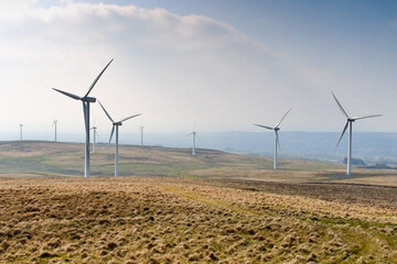wind turbines farm