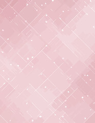 Fondo vectorial suave rosa claro con l&iacute;neas y puntos