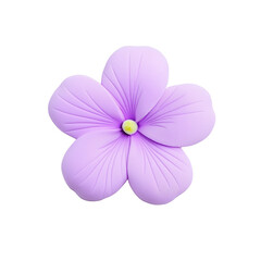 Obraz premium Delicate Lavender Flower with Soft Petals Isolated on White Background