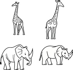 animals icon set design vector art 