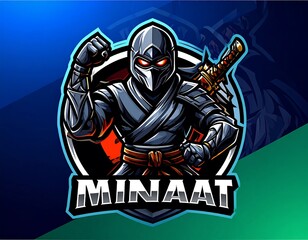 Ninja mascot logo design