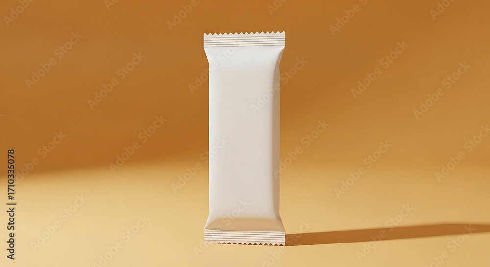 Poster modern minimalist packaging design for a tall rectangular product with a subtle texture and soft lig