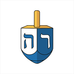 Obraz premium Hanukkah Dreidel A Symbol of Celebration and Tradition for the Festival of Lights
