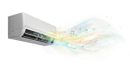 Wall mounted air conditioner cooling