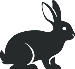 rabbit, bunny, animal, cartoon, easter, illustration, hare, vector, art, animals, mammal, silhouette, cute, pet, isolated, white, spring, holiday, fun, pink, drawing, graphic, nature, symbol, funny