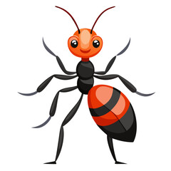vector illustration of a cartoon bug