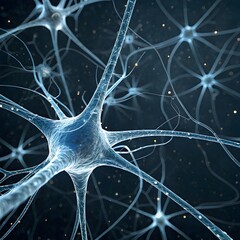 Abstract Neural Network of 600,000 Interconnected Cells Forming Cosmic Web on Black Background