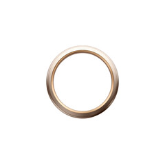 Elegant Two-Tone Metal Ring Close-Up Product Shot