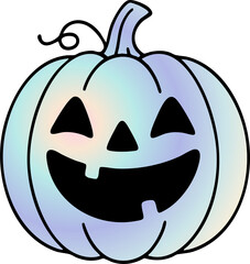 Halloween Pumpkin Laughing In Transparent Background