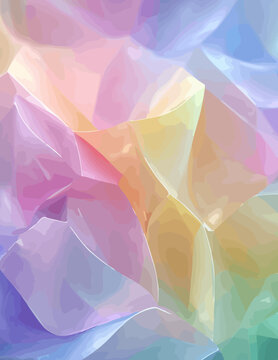 Fondo abstracto geom&eacute;trico pastel en estilo vectorial