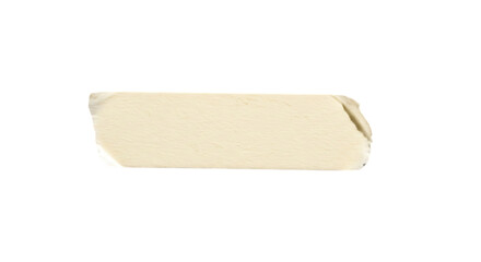 Closeup of a piece of beige masking tape, isolated on transparent background, perfect for adding a realistic touch to your designs, scrapbooks, or presentations, providing a versatile and practical el