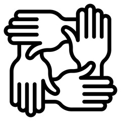 Teamwork icon in vector illustration © Admotret