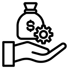 Payroll icon in vector illustration