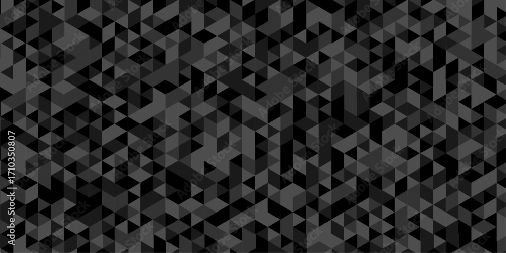 Fototapete abstract low polygon cubic black gray black vector poly triangle texture geometric pattern composed 