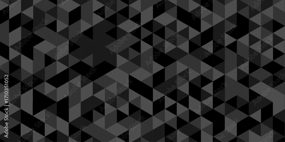 Poster abstract low polygon cubic black gray black vector poly triangle texture geometric pattern composed 