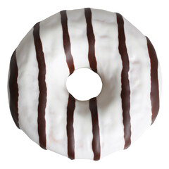 Chocolate striped donut