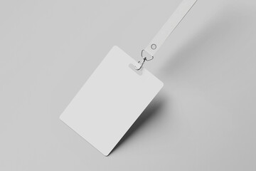 ID card mockup, design template