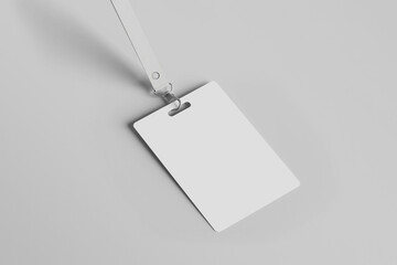 ID card mockup, design template