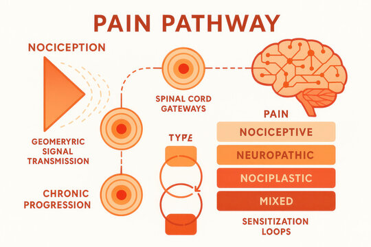 Pain Pathway Diagram - Types, Progression, and Mechanisms