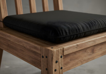 Wooden chair with cushion contemporary furniture design
