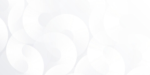 Modern white background with white circle lines digital future abstract modern illustration simple