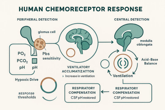 Human Chemoreceptor Response Diagram