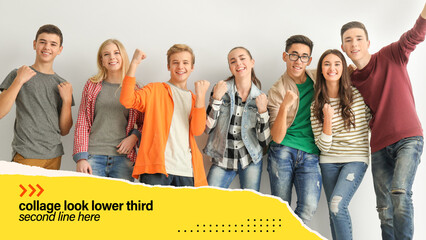 Collage Paper Lower Third