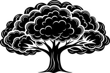 vector tree silhouette