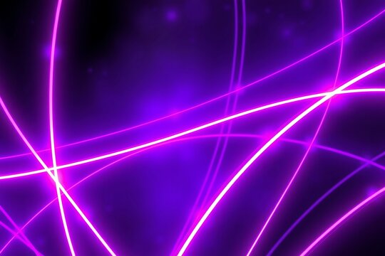 Generative AI glowing purple energy trails abstract.