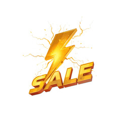 Lightning Bolt Sale Announcement Graphic