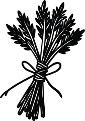 Beautiful floral bouquet with a variety of flowers and leaves in a glass vase with a vibrant yellow background