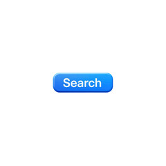 Blue Glossy Search Button Digital Graphic Element