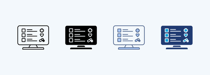 Digital Therapeutic Multiple Style Icon Collection