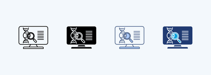Genetic Test Multiple Style Icon Collection